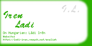 iren ladi business card