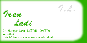 iren ladi business card